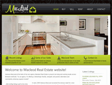 Tablet Screenshot of macleodrealestate.com